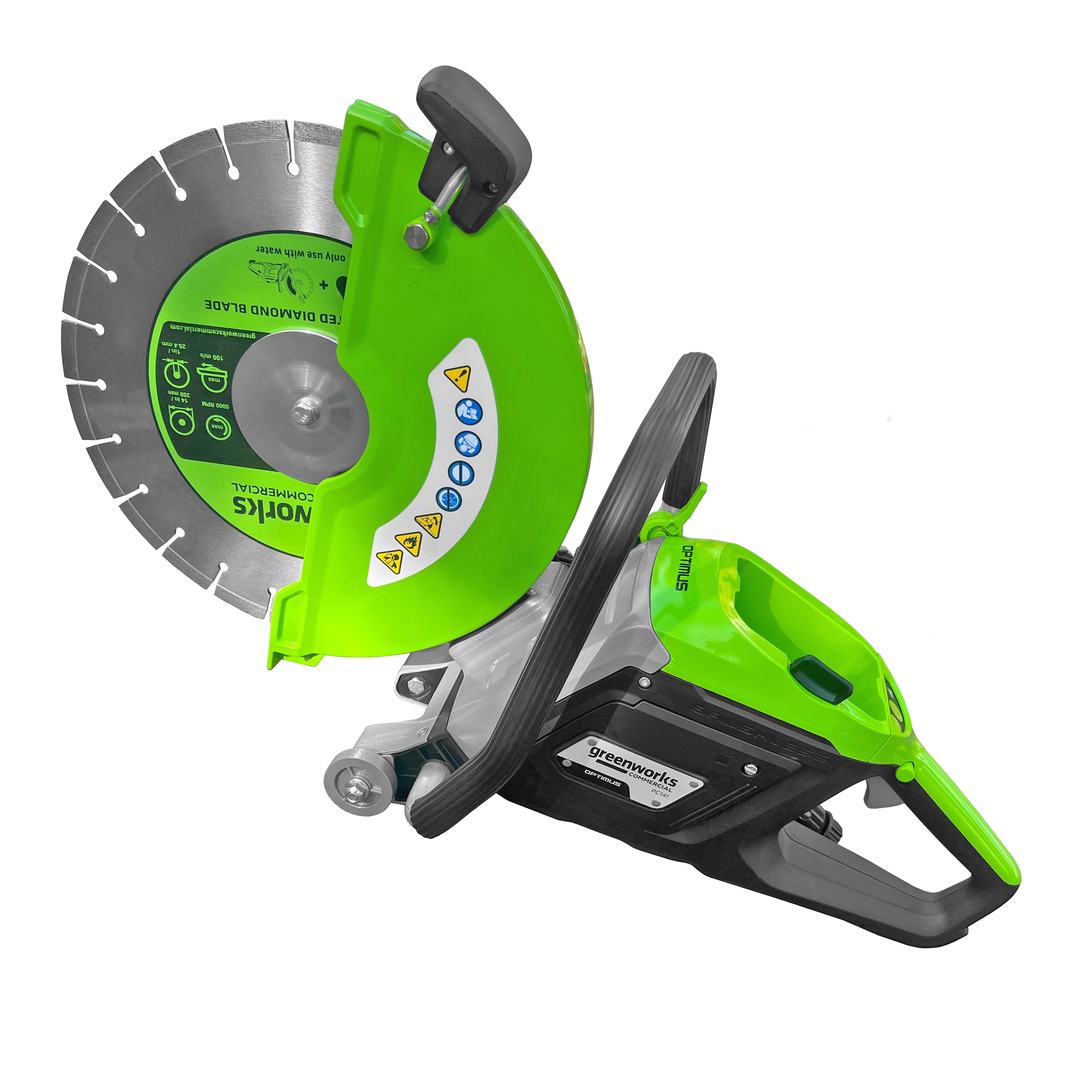 Бетонорез Greenworks 82PC14 82V 1501307 (350 мм) аккумуляторный — детальное фото